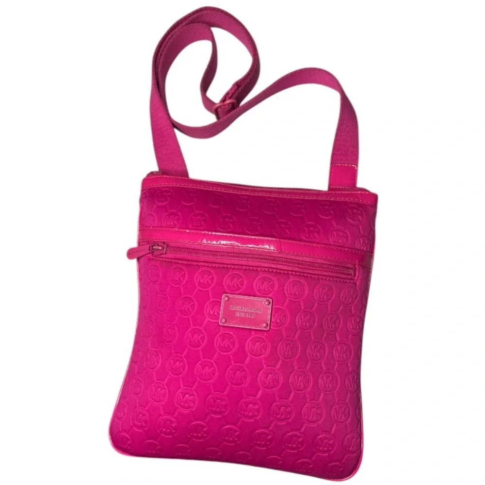 Michael Kors Fuschia Pink Adjustable Straps Shoulder Bag